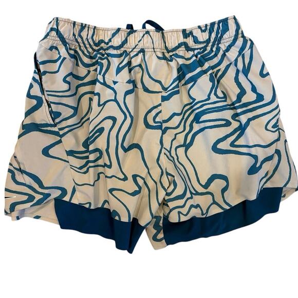 Men's NikeCourt Dri-Fit Slam Tennis Shorts Green Abyss/Black Size XL - Picture 3 of 3